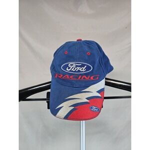 Vintage Ford Racing Ball Cap Official Licensed Product Blue Red White